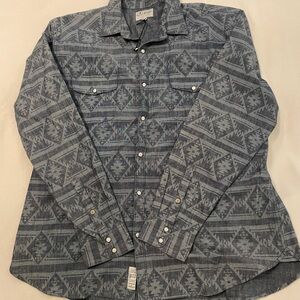 Lucky Brand Mens Long Sleeve Button Down Shirt XXL Southwest Pattern